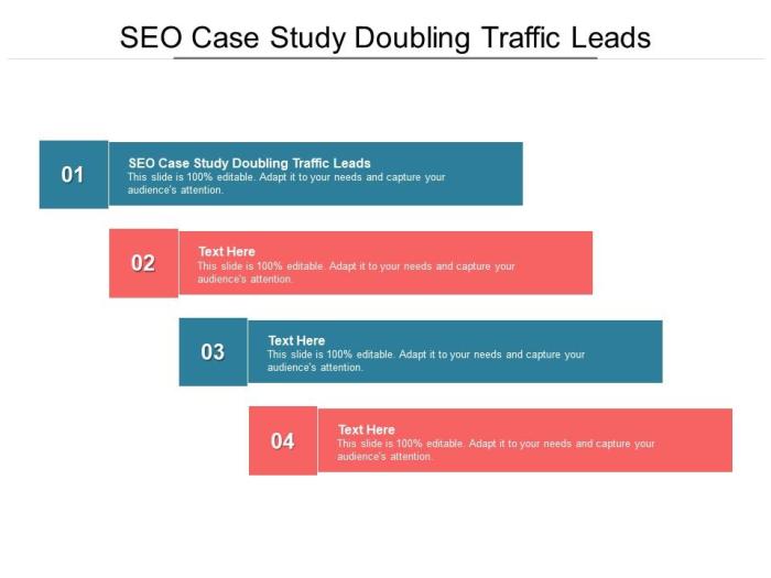 Seo case study doubling traffic leads ppt powerpoint presentation ...